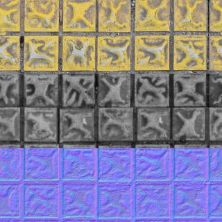 Seamless Textures of Floor + Normal & Bump Mapping